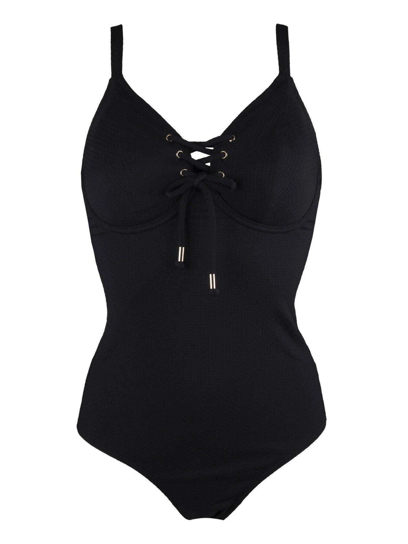 Pour Moi Sol Beach Underwired Rope Swimsuit - Black 4 Pour Moi Sol Beach Underwired Rope Swimsuit - Black - Image 2