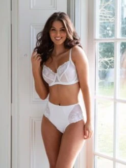 Pour Moi St Tropez High Waist Deep Brief - White