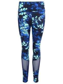 Pour Moi Energy Printed Mesh Panel Legging - Dark Floral -RIVE IS Clothing Shop 10AUX SQ5 0000007010 DARK FLORAL MDd1