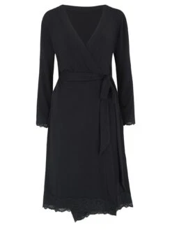 Pour Moi Sofa Loves Lace Jersey Wrap Gown -RIVE IS Clothing Shop 10QKL SQ4 0000000004 BLACK MDd