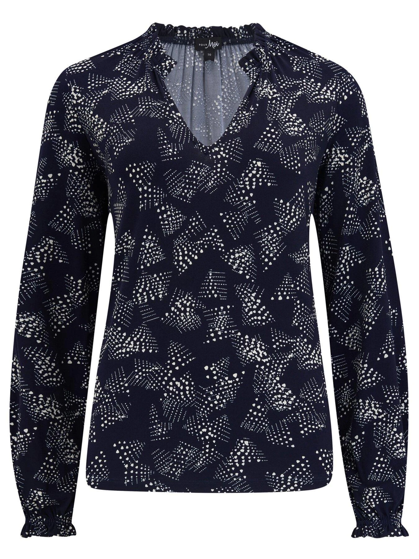 Pour Moi Bridget Slinky Jersey Long Sleeve Top - Multi 5 Pour Moi Bridget Slinky Jersey Long Sleeve Top - Multi - Image 3