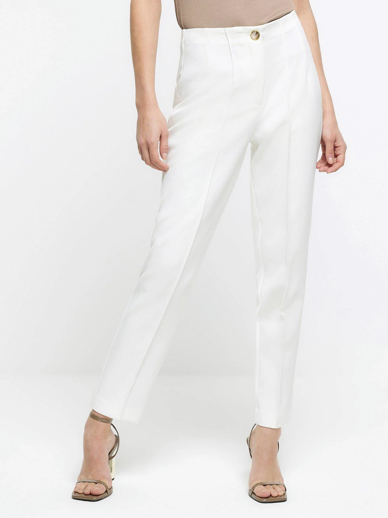 River Island Cigarette Trousers - White 3 River Island Cigarette Trousers - White