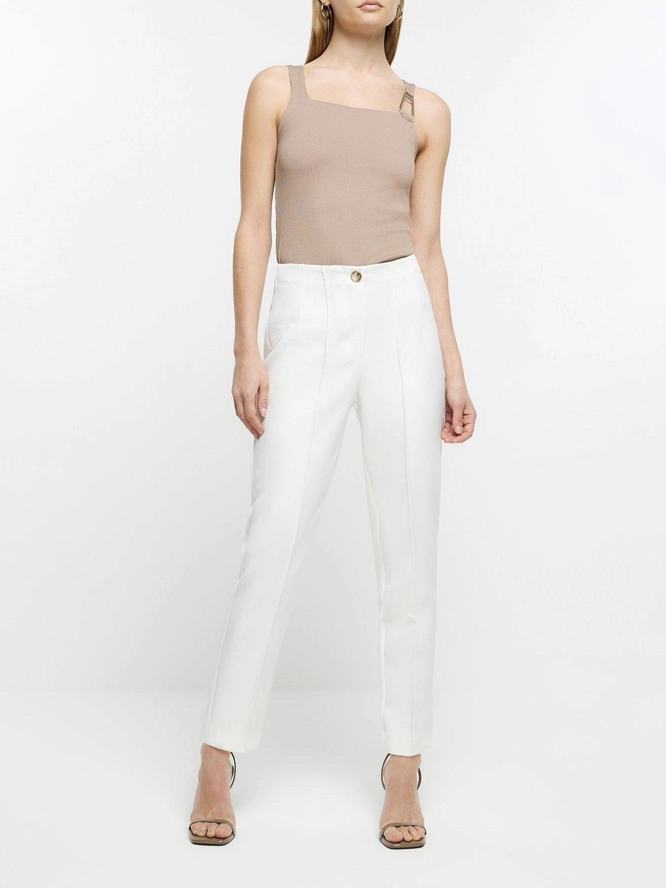 River Island Cigarette Trousers - White 5 River Island Cigarette Trousers - White - Image 3