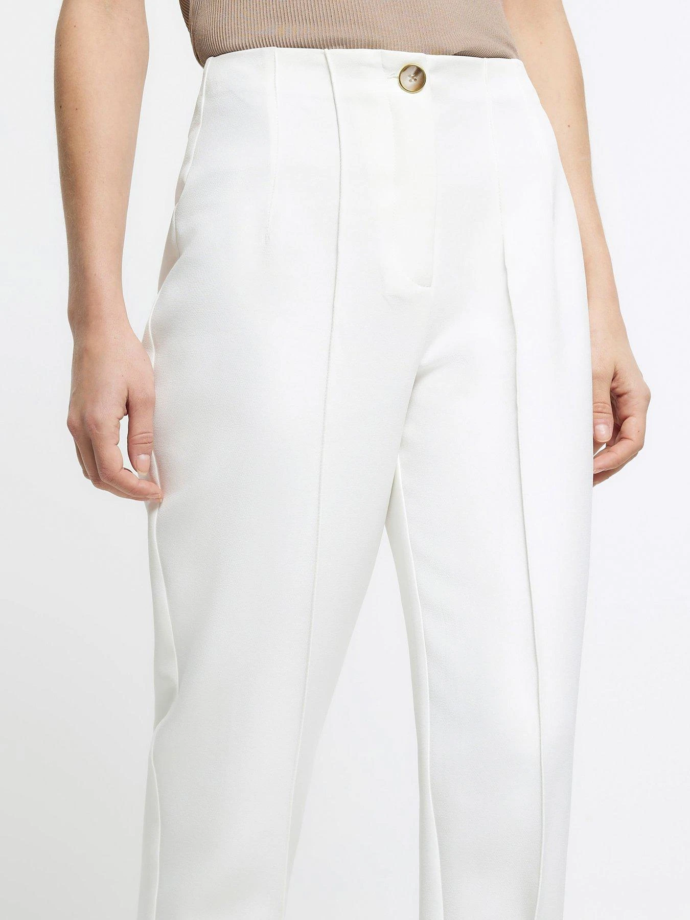 River Island Cigarette Trousers - White 6 River Island Cigarette Trousers - White - Image 4