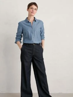 Seasalt Cornwall Sailmaker Shirt - Blue -RIVE IS Clothing Shop 11016 SQ3 0000000020 BLUE MDo