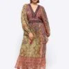 River Island Plus Paisley Smock Maxi Dress