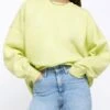 River Island Green Oversized Sweatshirt