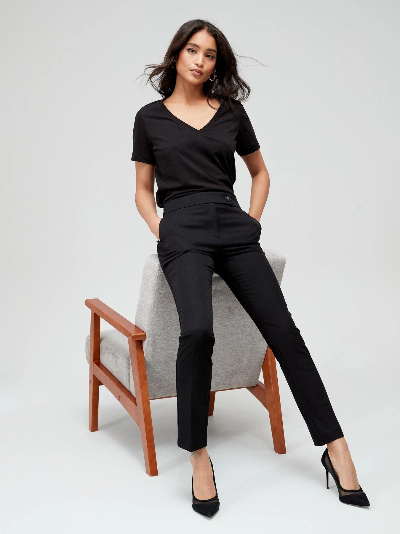 Everyday The Slim Leg Trouser - Black 7 Everyday The Slim Leg Trouser - Black - Image 5