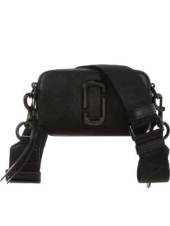 MARC JACOBS The Snapshot Tonal Cross-Body Bag - Black