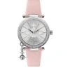 Vivienne Westwood Orb Pastelle Silver Crystal Set Dial With Orb Charm Pink Leather Strap Ladies Watch -RIVE IS Clothing Shop NR46Y SQ1 0000000088 NO COLOR SLf