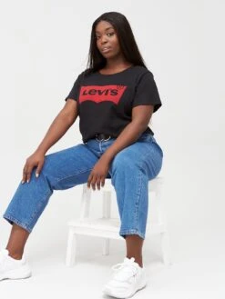 Levi's® Plus Levi's Plus Pl Perfect Tee - Mineral Black -RIVE IS Clothing Shop PVNHW SQ4 0000000004 BLACK MDd