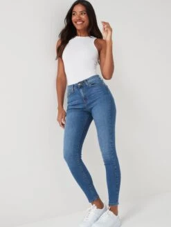 Everyday New Florence High Rise Skinny Jean - Mid Wash -RIVE IS Clothing Shop RPNA3 SQ5 0000000265 MID WASH MDd1