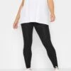 Yours Viscose Elastane Legging - Black -RIVE IS Clothing Shop RRXHU SQ1 0000000004 BLACK MDf