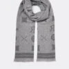 River Island Super Soft Logo Scarf - Grey