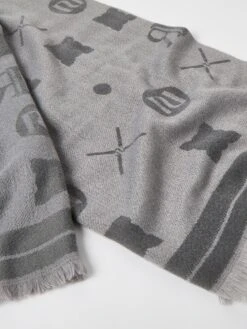 River Island Super Soft Logo Scarf - Grey 7 River Island Super Soft Logo Scarf - Grey -RIVE IS Clothing Shop TNHW3 SQ4 0000000005 GREY SLd1