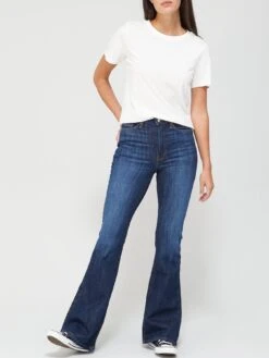 V By Very High Waist Forever Flare Jean - Dark Wash -RIVE IS Clothing Shop TRXRR SQ3 0000000073 DARK WASH MDo