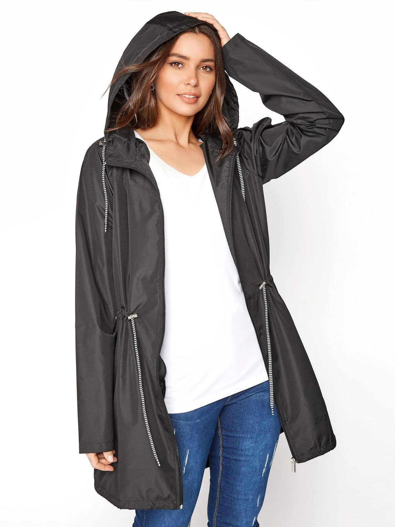 Long Tall Sally Pocket Parka - Black 3 Long Tall Sally Pocket Parka - Black