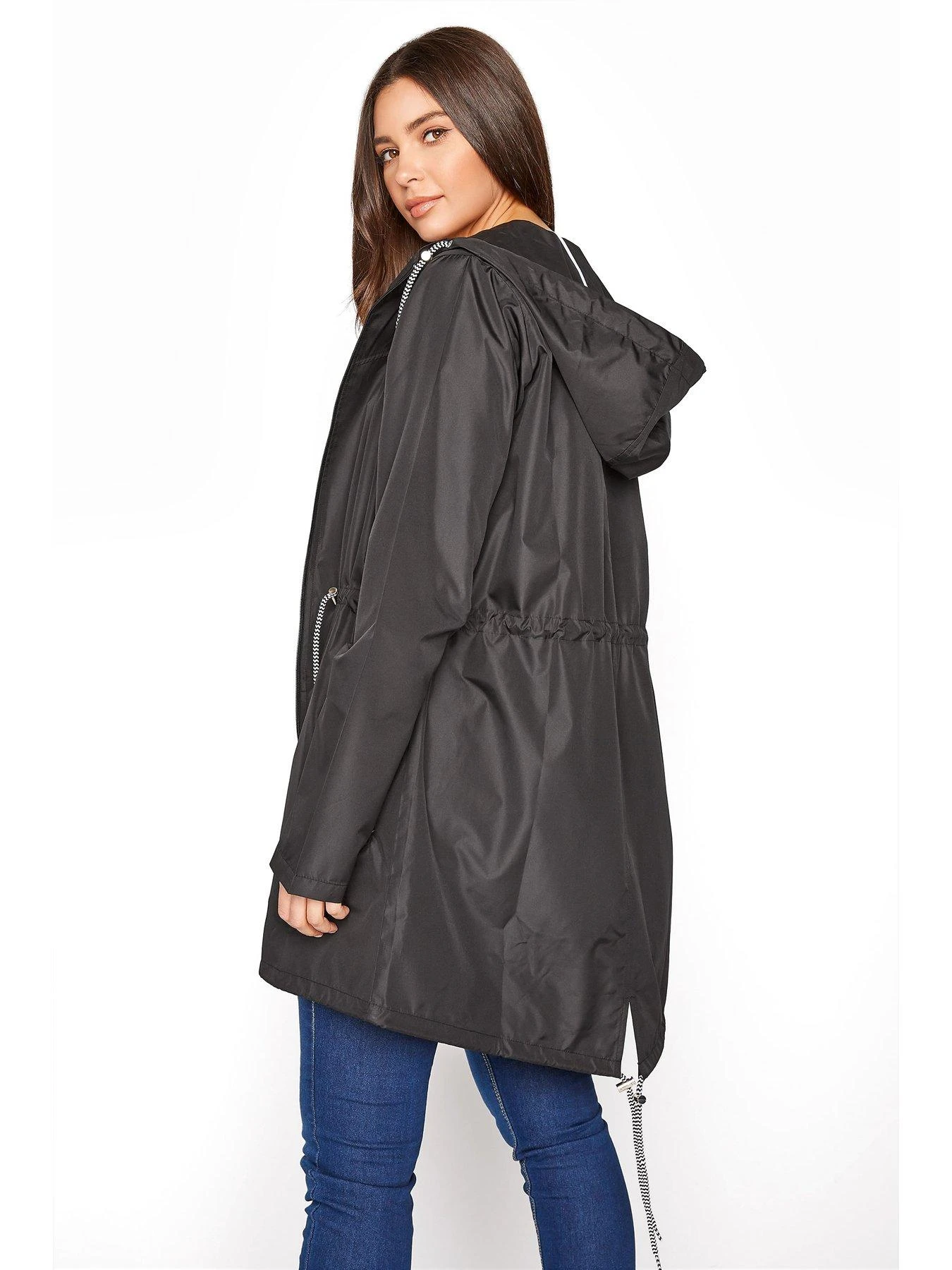 Long Tall Sally Pocket Parka - Black 4 Long Tall Sally Pocket Parka - Black - Image 2