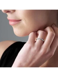 Beaverbrooks Entwine Platinum Diamond Twist Wedding Ring -RIVE IS Clothing Shop TTQAC SQ6 0000001591 PLATINUM MDd