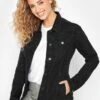 Long Tall Sally Denim Jacket - Black