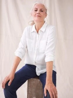 White Stuff Emilia Cotton Shirt - White -RIVE IS Clothing Shop UHHAQ SQ2 0000000013 WHITE MDb