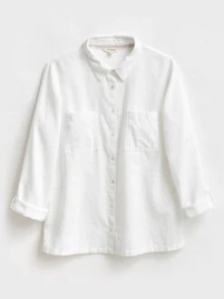 White Stuff Emilia Cotton Shirt - White -RIVE IS Clothing Shop UHHAQ SQ3 0000000013 WHITE MDo