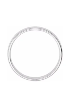 Beaverbrooks Platinum 2.5mm Ladies Court Wedding Ring -RIVE IS Clothing Shop UHMJG SQ3 0000001591 PLATINUM SLs