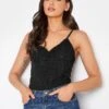 Long Tall Sally Lace Bodysuit - Black