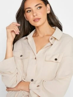 Long Tall Sally Twill Utility Jacket - Natural -RIVE IS Clothing Shop UMLQC SQ4 0000000003 NATURAL MDd