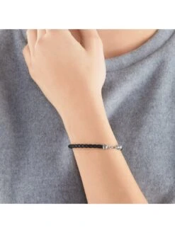 Thomas Sabo Braided Leather Bracelet -RIVE IS Clothing Shop UN6UE SQ3 0000000004 BLACK SLd