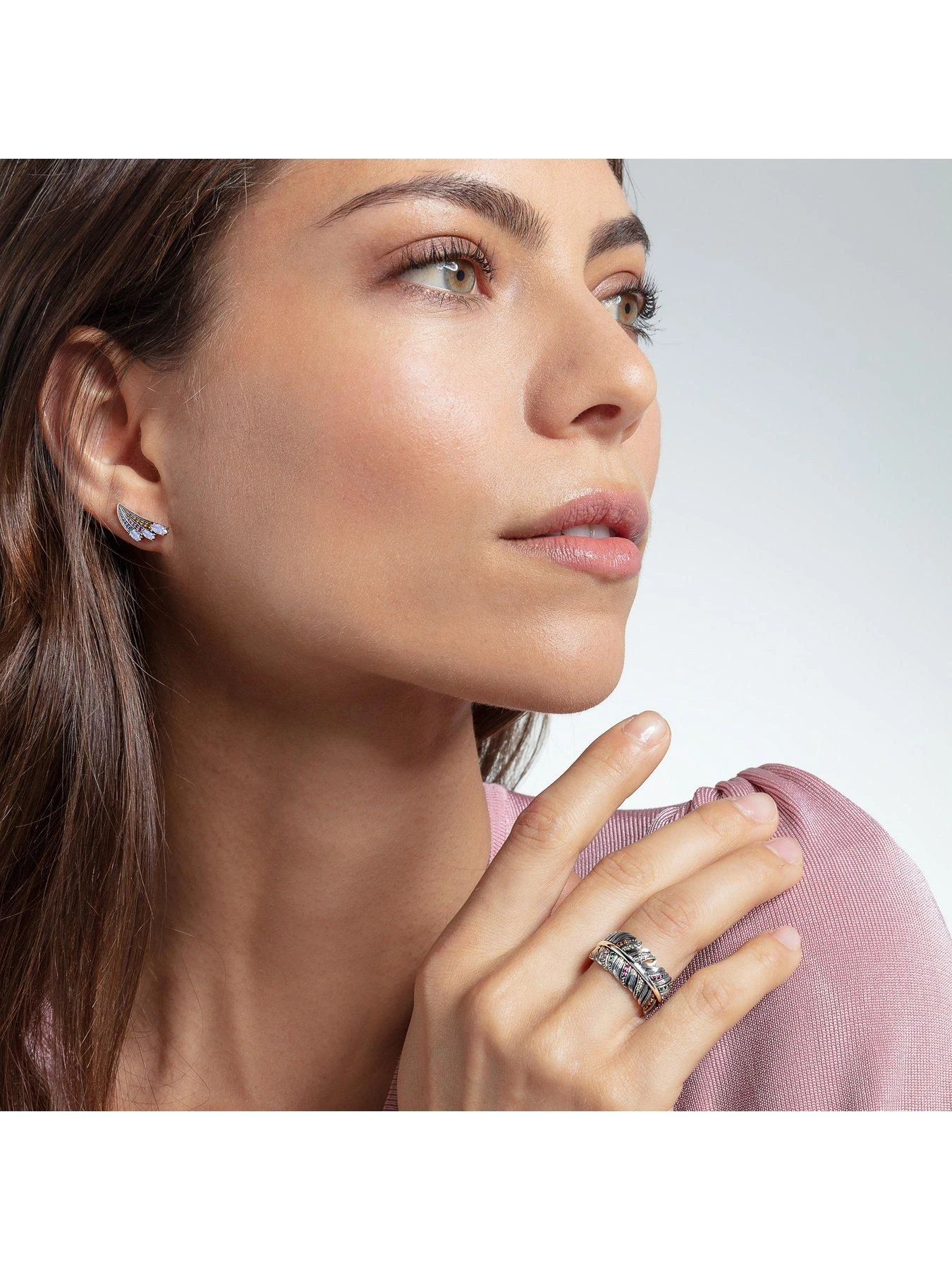 Thomas Sabo Colourful Feather Ring 5 Thomas Sabo Colourful Feather Ring - Image 3