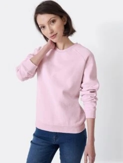 Crew Clothing Brushed Back Crew Sweatshirt -pink