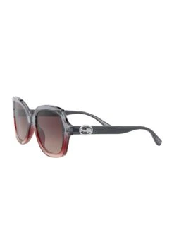 COACH Grey Burgundy Square Sunglasses -RIVE IS Clothing Shop UTX7J SQ5 0000000005 GREY SLd2