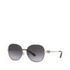 COACH Light Gold Round Sunglasses
