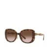 COACH Dark Tortoise Square Sunglasses
