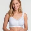 Miss Mary Of Sweden Miss Mary Cotton Comfort Bra - White -RIVE IS Clothing Shop UVV8G SQ1 0000000013 WHITE MDf