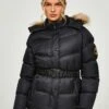 Zavetti Canada Okawa Belted Padded Jacket - Black -RIVE IS Clothing Shop UXANP SQ1 0000000004 BLACK MDf