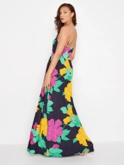 Long Tall Sally Plunge Strappy Dress - Yellow -RIVE IS Clothing Shop UZFE8 SQ2 0000000076 YELLOW MDb