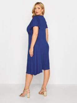 Yours Blue Crochet Detail Dress -RIVE IS Clothing Shop V24C5 SQ2 0000000020 BLUE MDb