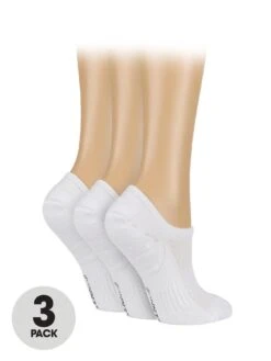 Glenmuir 3 Pack Sport Cushioned Socks - White