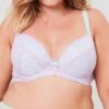Oola Tonal Lace Padded Plunge Bra