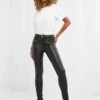 Joe Browns Rock Chick Leather Look Trousers -black