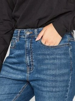 Long Tall Sally Mia Slim Leg Mid Wash 34in -RIVE IS Clothing Shop V4LVM SQ4 0000000020 BLUE MDd