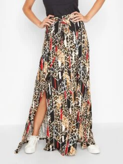 Long Tall Sally Maxi Animal Geo Skirt