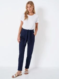 Crew Clothing Exeter Trouser - Navy -RIVE IS Clothing Shop V58YX SQ3 0000000020 BLUE MDo