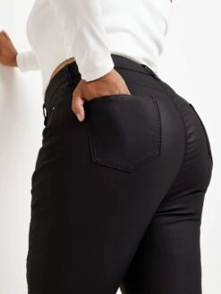 RI Plus Plus High Rise Skinny Brando Coated Jean-black -RIVE IS Clothing Shop V68N7 SQ4 0000000004 BLACK MDd