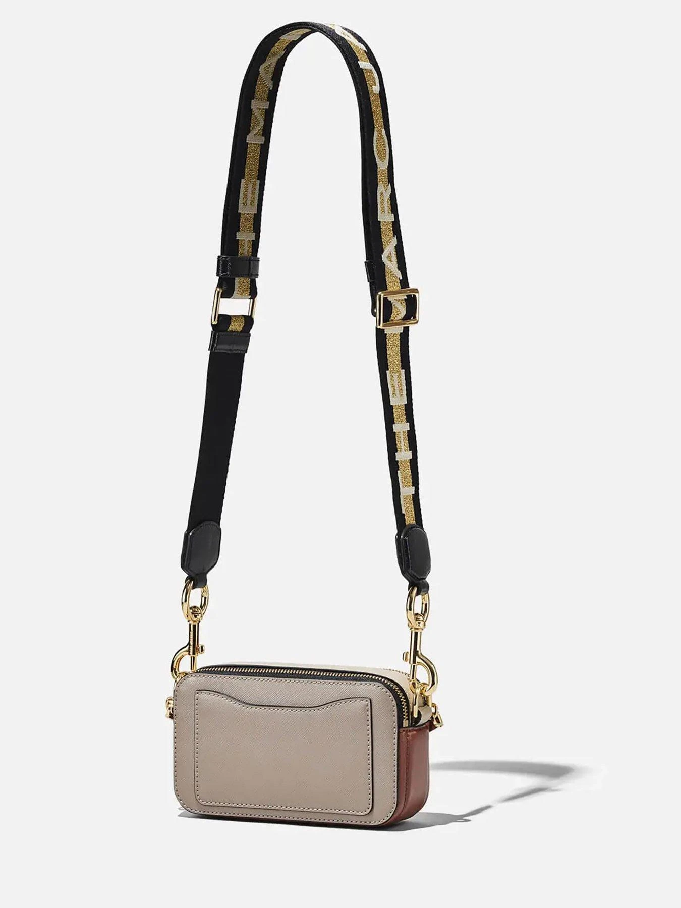 MARC JACOBS The Snapshot Cross-Body Bag - Cement/Brown 5 MARC JACOBS The Snapshot Cross-Body Bag - Cement/Brown - Image 3