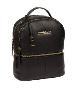 Pure Luxuries London Pure Luxuries Hayes Black Leather Backpack -RIVE IS Clothing Shop V8VA8 SQ3 0000000004 BLACK SLa