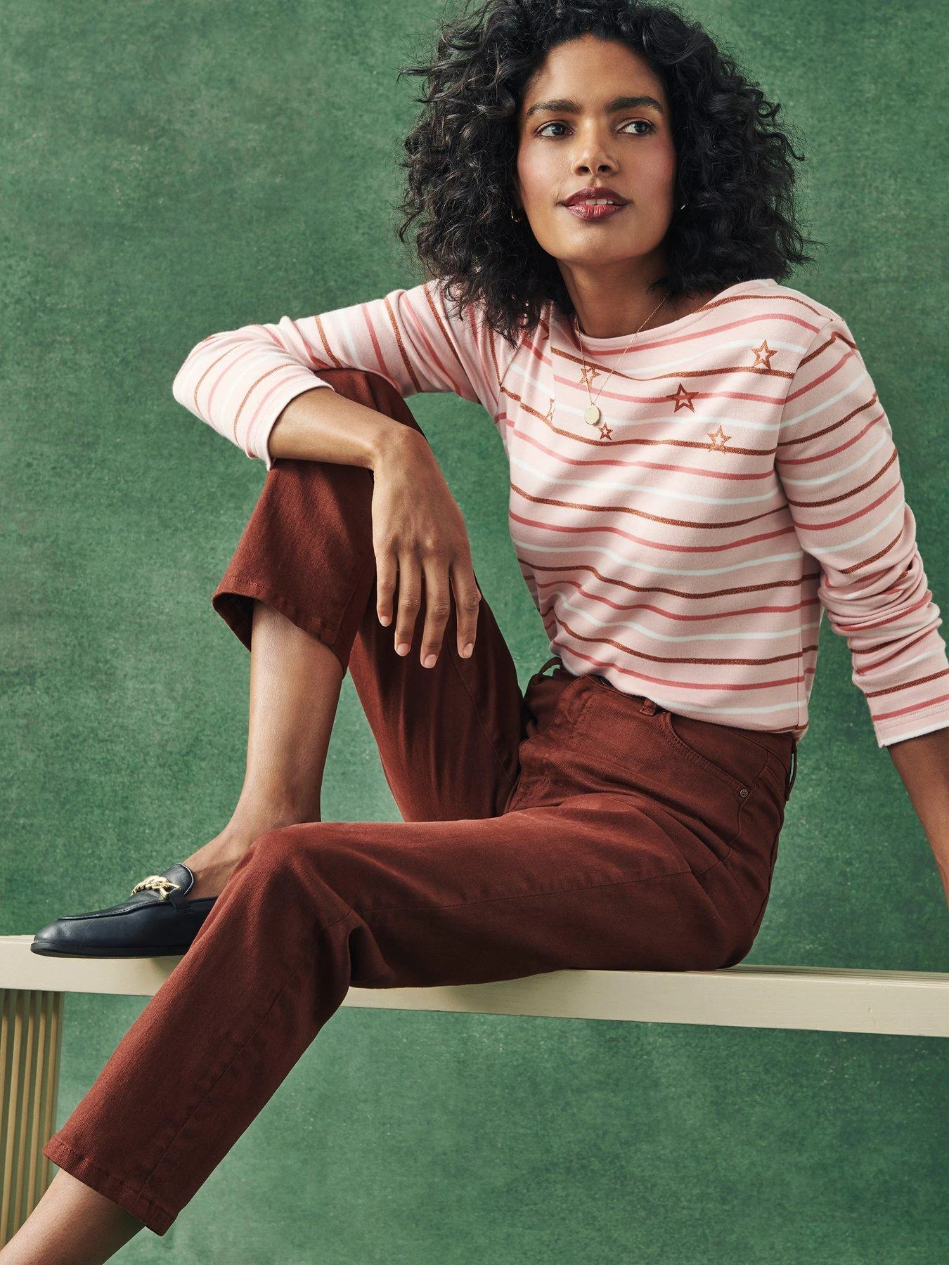 Crew Clothing Brompton Twill Trouser - Brown 3 Crew Clothing Brompton Twill Trouser - Brown