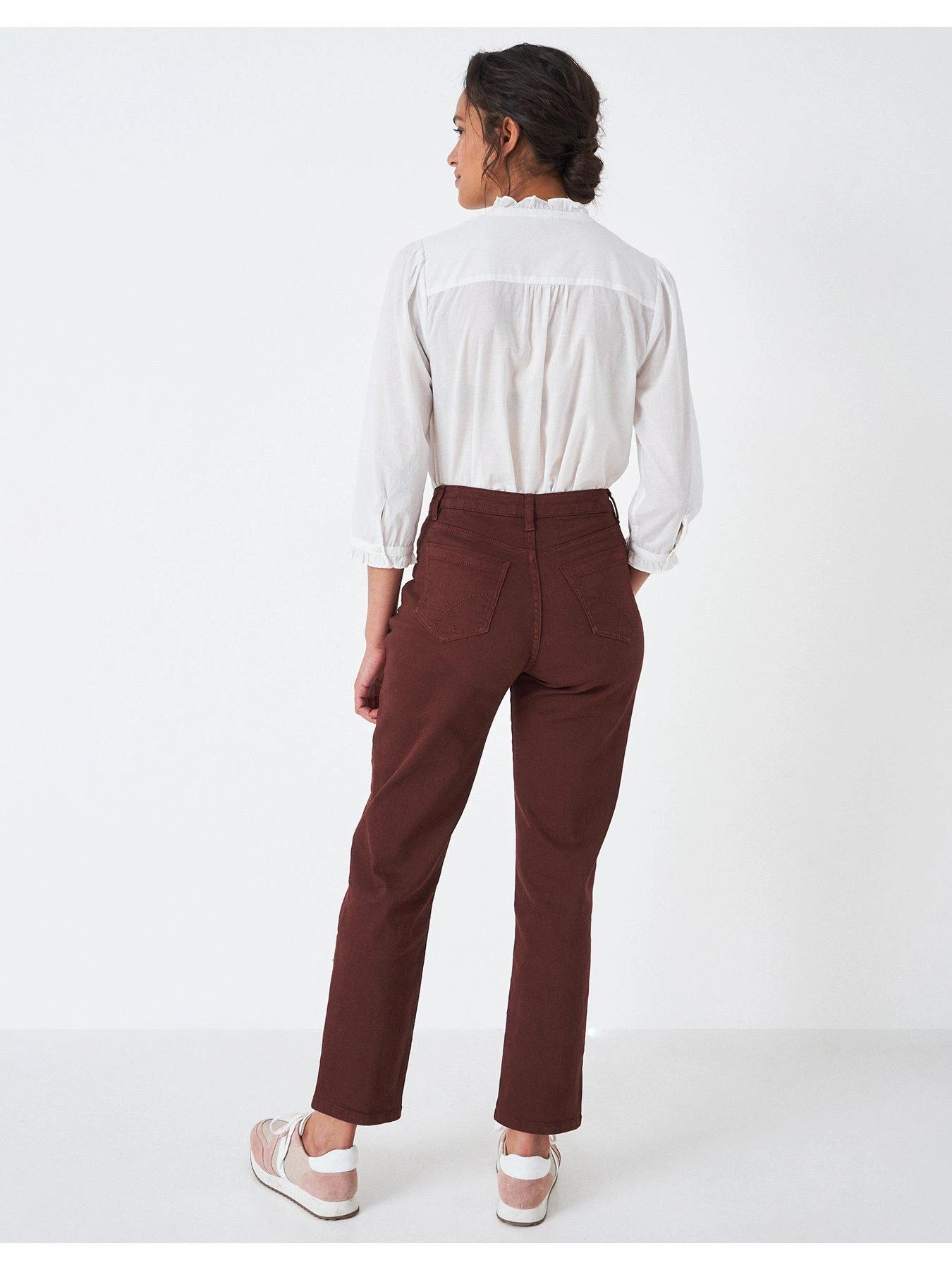 Crew Clothing Brompton Twill Trouser - Brown 4 Crew Clothing Brompton Twill Trouser - Brown - Image 2